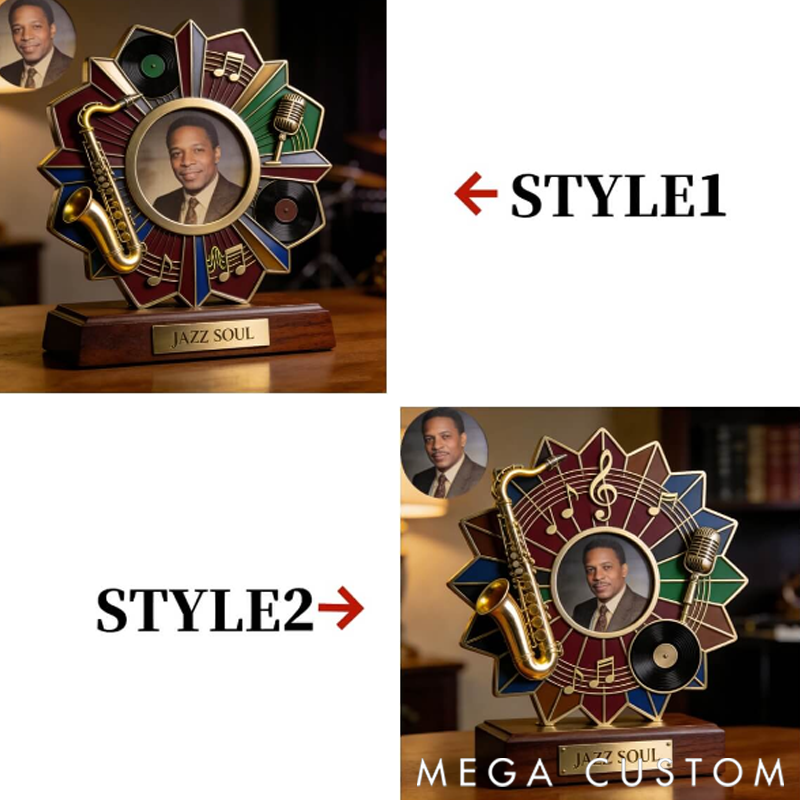 Personalized Jazz Themed Commemorative Photo Album Display the Perfect Gift for Music Lovers
