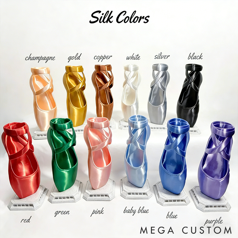 Personalized 3D-printed Ballet Shoes as Performance Gifts Can Also be Used as Makeup Brushes Paintbrushes or Vases