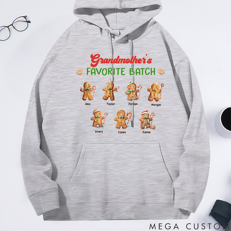 Personalized Mother Favorite Batch Christmas Classic Hoodie Gift for Mom Grandma