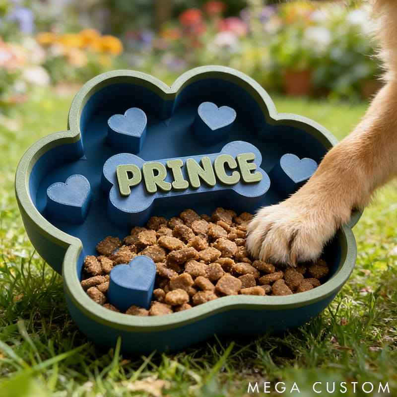 Personalized Pet Bowl for Dogs and Cats Unique Design for Your Beloved Furry Friend