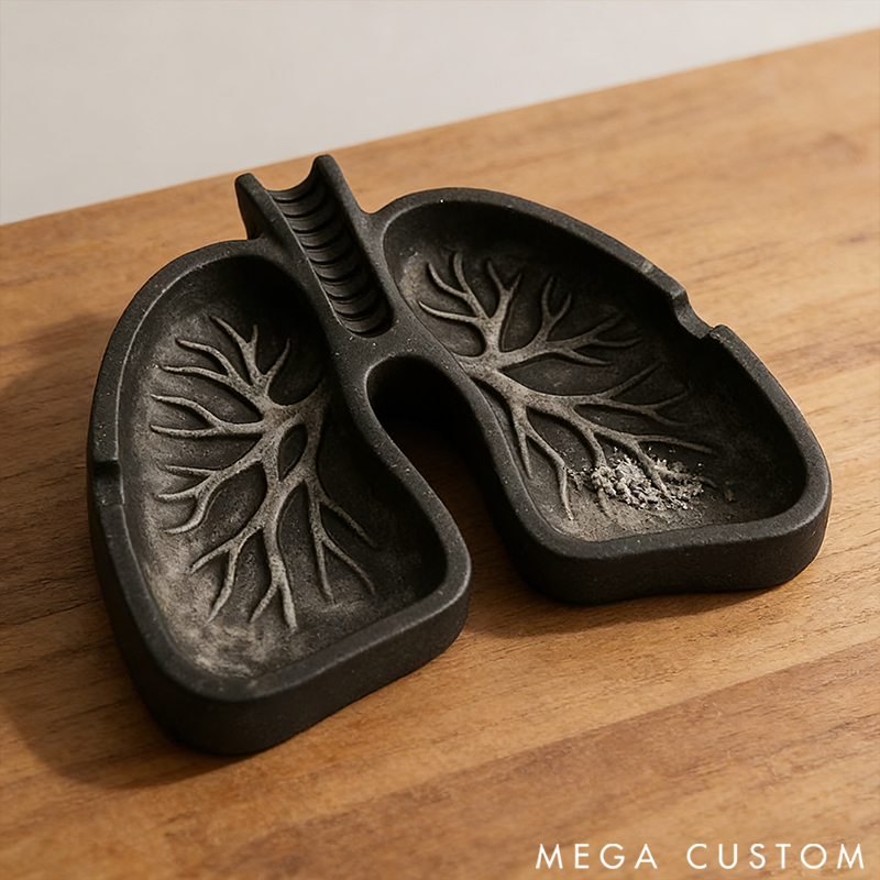  Lung-Shaped Ashtray Public Service Theme Decorative Ashtray 3D Printed