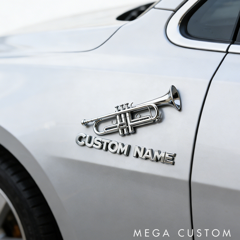 Personalized Vehicle Insignia Showcasing Your Love for Music Perfect for Any Car