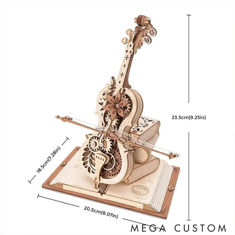 Violin Music Box DIY 3D Puzzle Wooden Music Box Unique Gift Special Souvenir