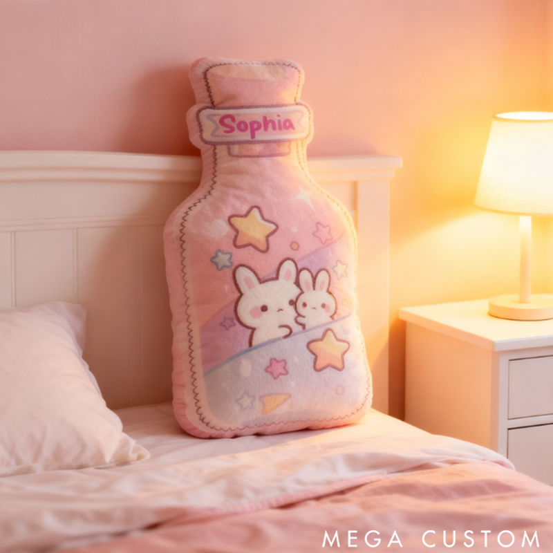 Personalized Drift Bottle Pillow a Sweet Gift for Family 3D Printed Design