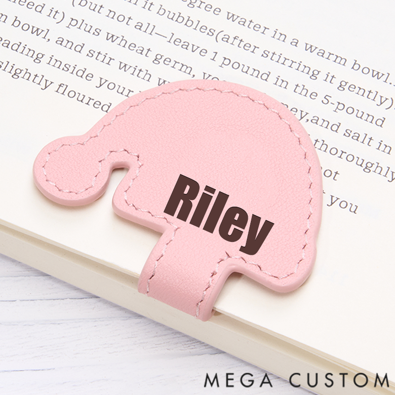 Personalized Leather Bookmark Santa Hat Bookmark Custom Engraved Bookmark Christmas Gift
