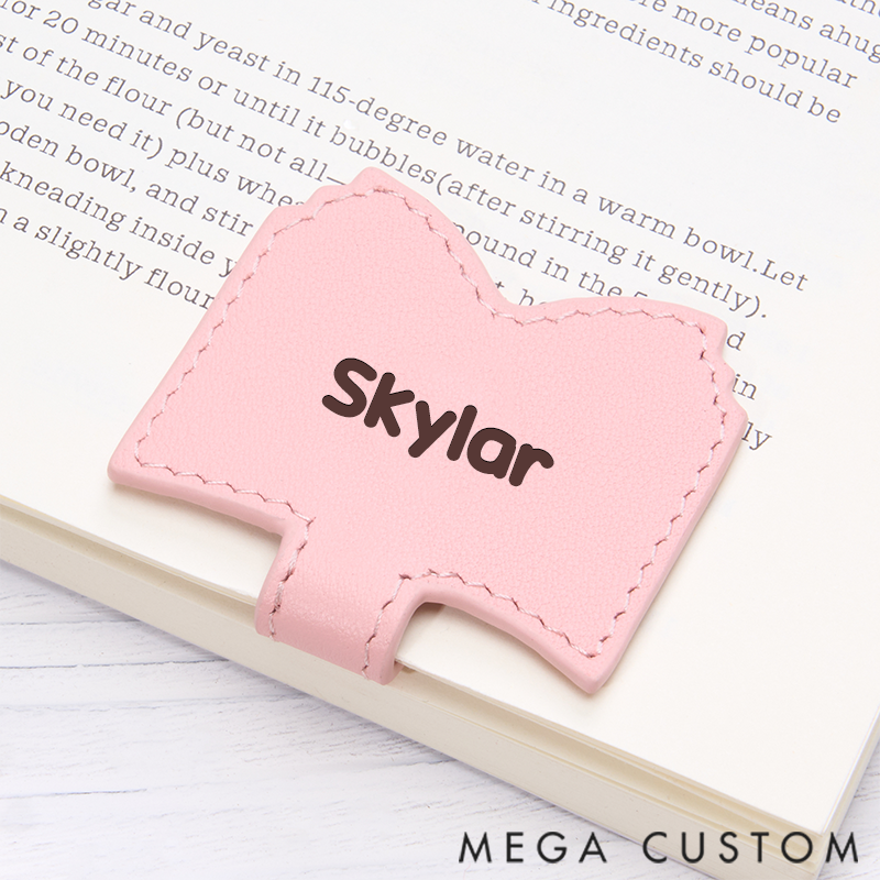 Personalized Leather Bookmark Book Bookmark Custom Engraved Bookmark