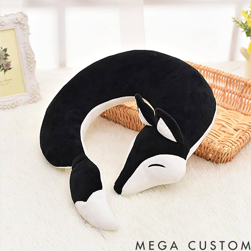 Personalized Travel Pillows for Kids Neck Pillow Animal Fox Cartoon Pillow Airplanes for Adult
