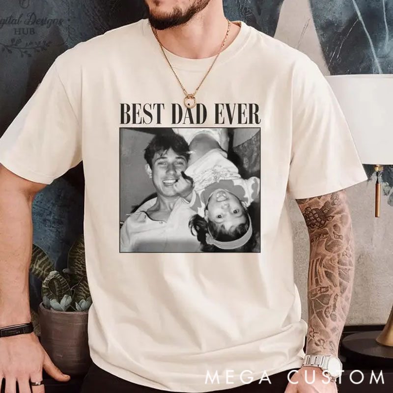 Personalized Custom Photo Shirt for Dad Grandpa 