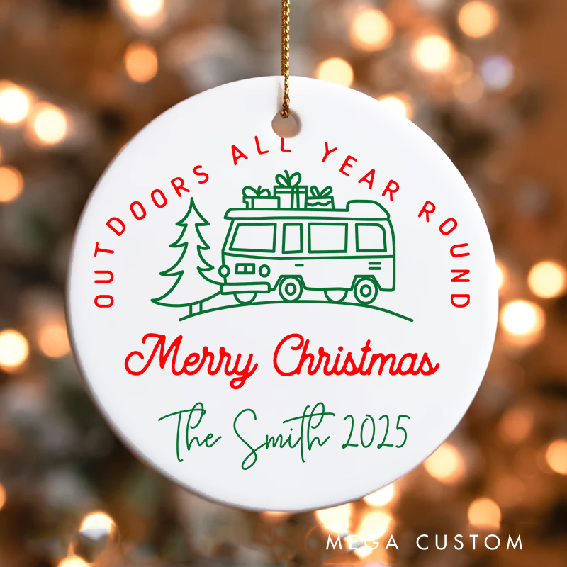 Personalized Outdoors All Year Round Christmas Ornament Gift for Traveling Lovers Christmas Decoration Gift for Travel Lovers