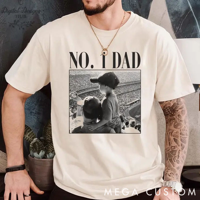 Personalized Custom Photo Shirt for Dad Grandpa 