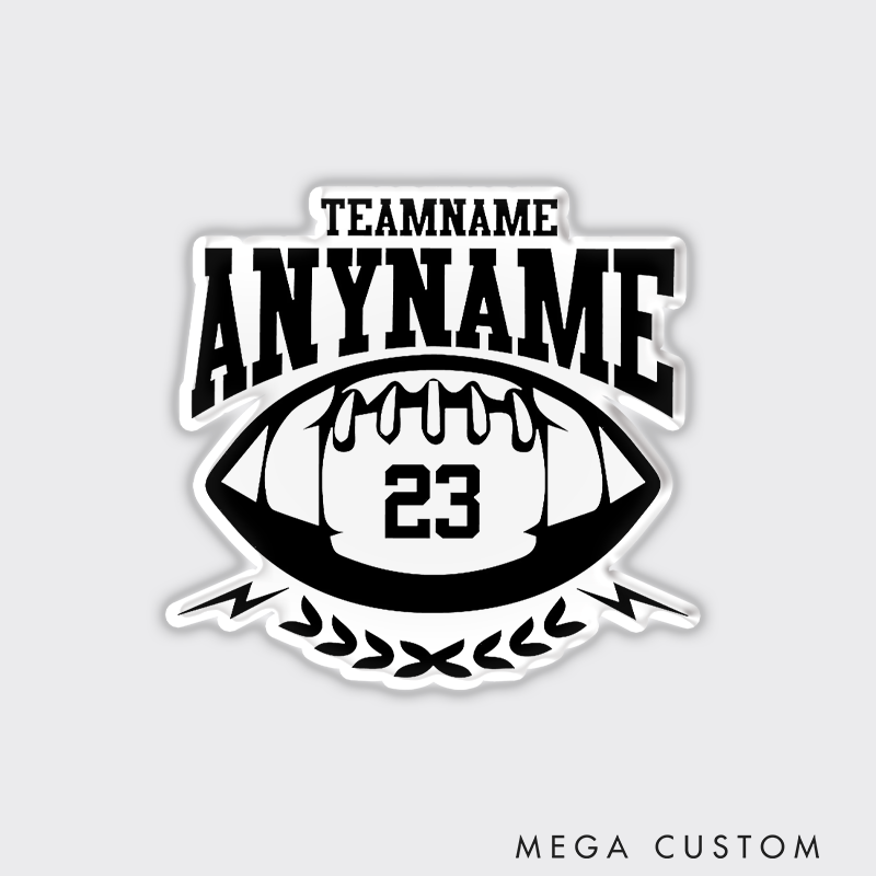 Personalized American Football and Rugby Magnets with Custom Team Name,Player Name and Number