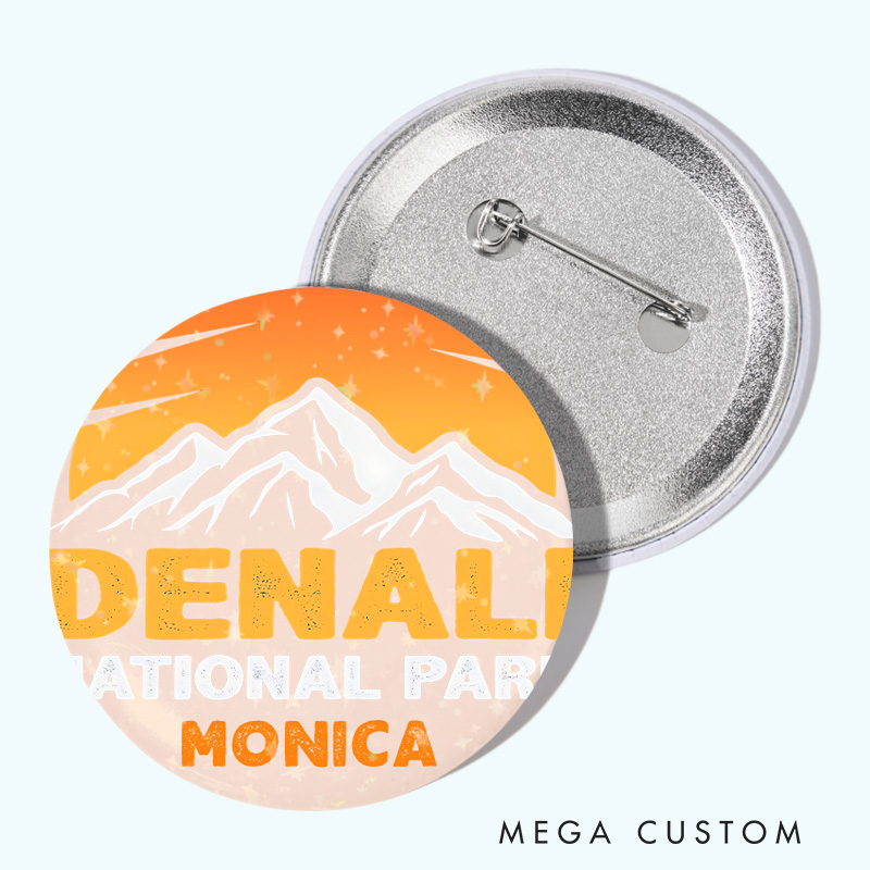 Personalized Peaks and Wilderness Pin Outdoor Adventure Lovers Pin Badge Gift Camping Hiking Lovers Gift