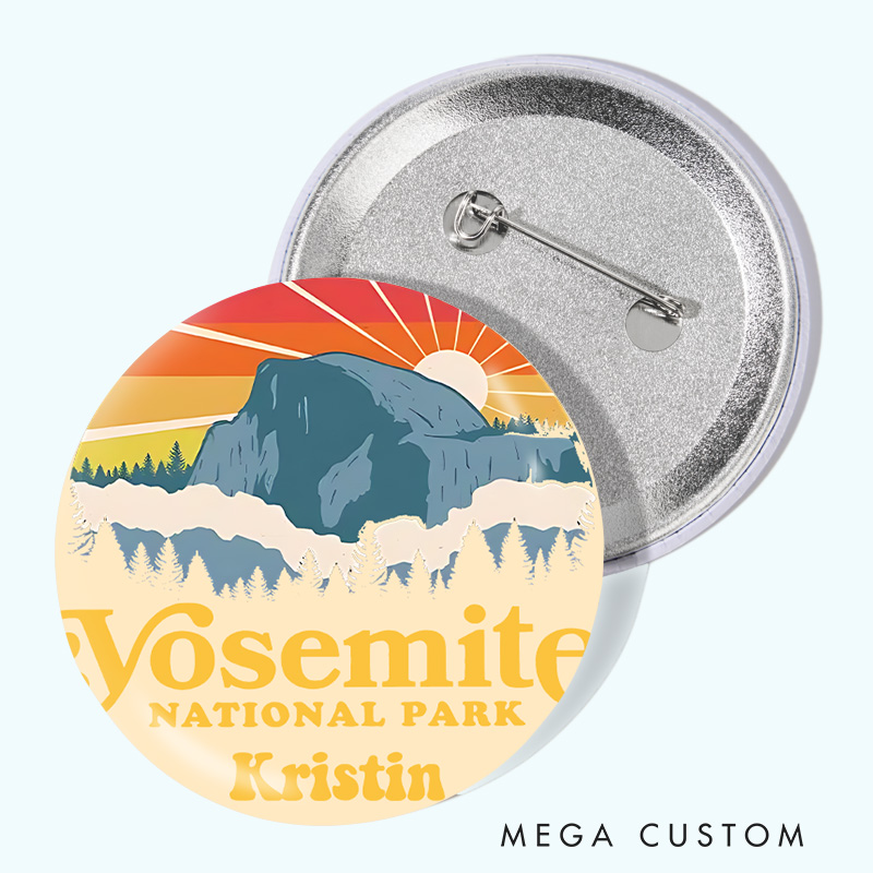 Personalized Outdoor Adventure Pin Adventure is Calling Badge Gift Camping Hiking Gift