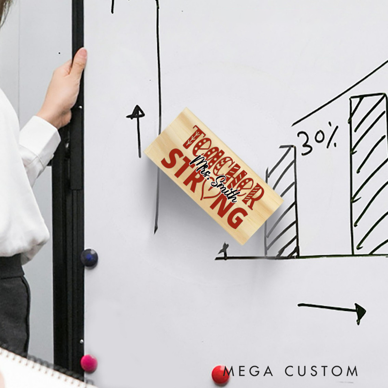 Personalized Magnetic Wooden Whiteboard Erase Teacher Strong Design Appreciation Gift for Teachers