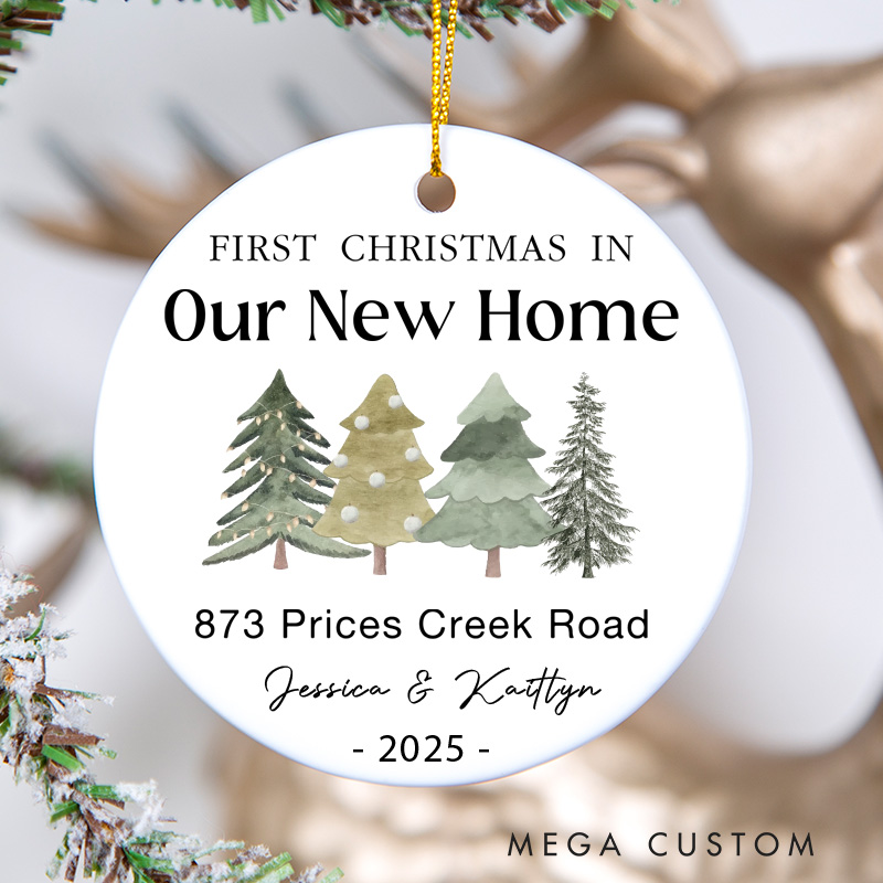Personalized New Home Ornament Our New Home Ornament 2025 New House Christmas Ornament First Christmas in Our New Home Ornaments  Housewarming Gift
