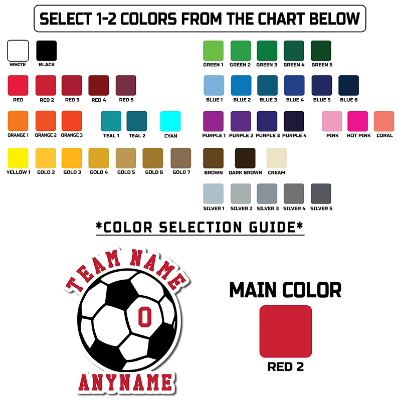 Personalized Soccer Team Fridge Magnet Custom Ball Design with Name and Number 