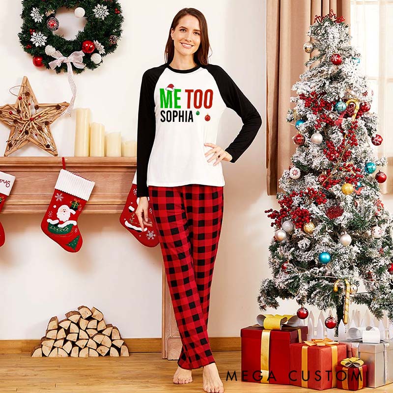 Personalized Couple TBH I'm Liking These Shirts and Me Too Xmas Pajamas Couple Christmas Matching Pjs for Husband Wife Boyfriend Girlfriend