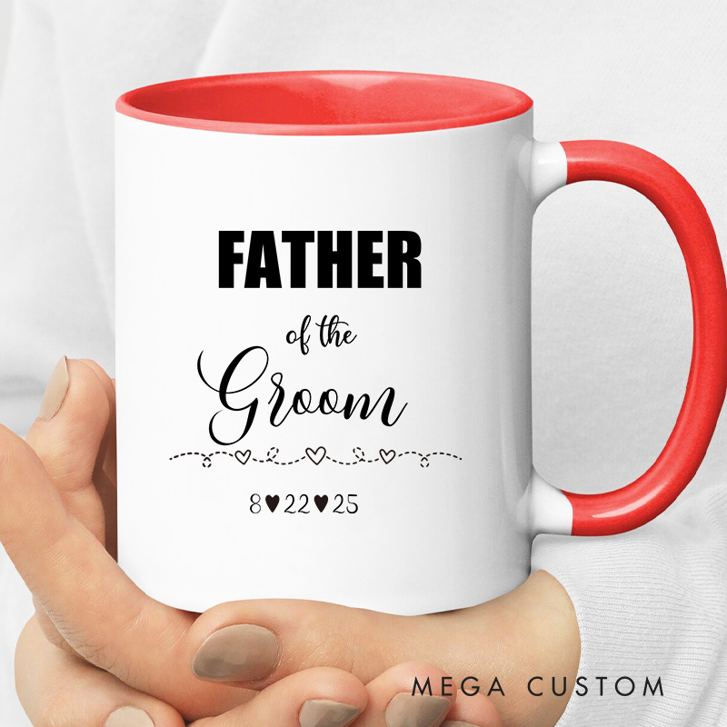 Personalized Father of the Groom Appreciation Mug Wedding Party Favors Mug FOG Coffee Cup Best Man Gift