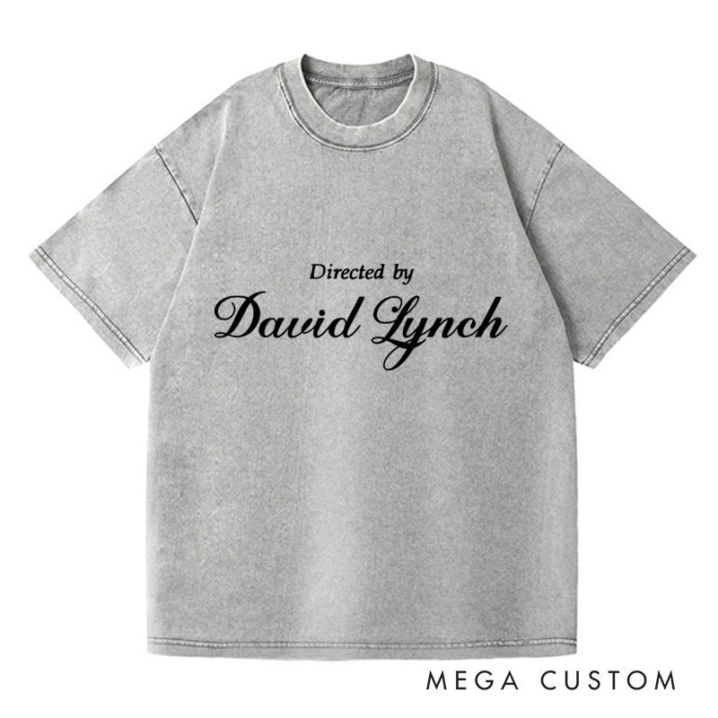 Personalized Directed By D Washed T-Shirts Horror Halloween Tshirt for Movie TV Show Lovers