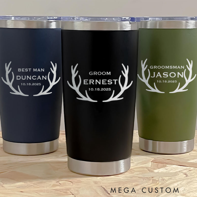Personalized Wedding Favors Tumbler 20oz Insulated Tumbler For Groomsmen Bachelor Party Favor Tumbler Groomsman Proposal Gift