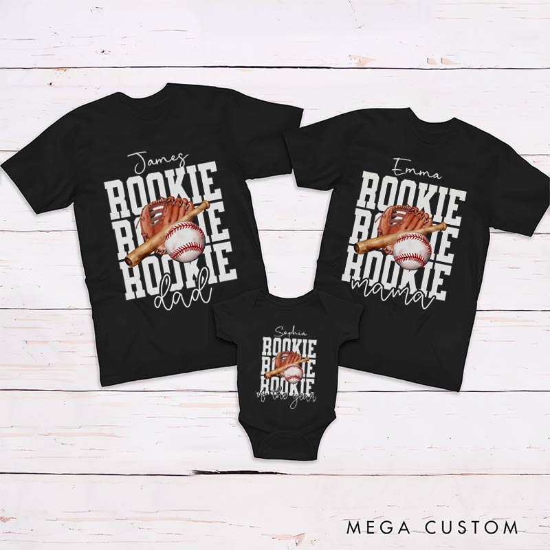 Personalized Baseball Family Rookie of the Year Matching Outfit