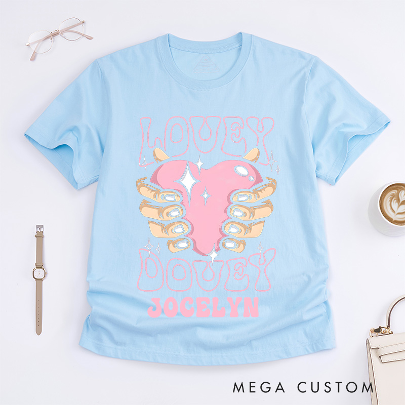 Personalized Nurse T-Shirts Lovey Dovey Fashion Design T-Shirts