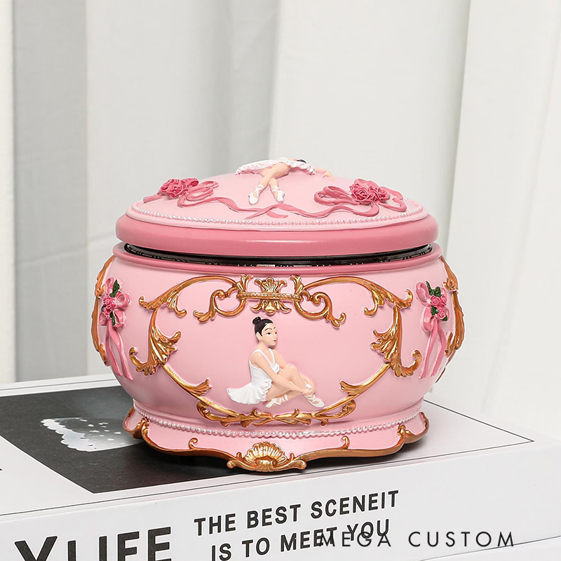 Personalized Carousel Ballerina Music Box Custom Engraved Name Musical Box Personalized Birthday Gift Christmas Gifts Keepsake Gifts