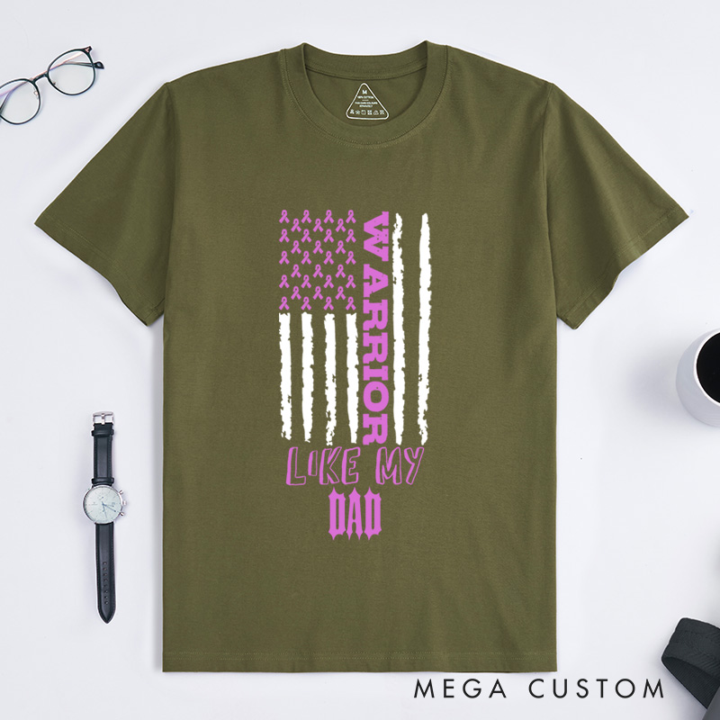 Personalized Warrior Like My Testicular Awareness T-Shirt