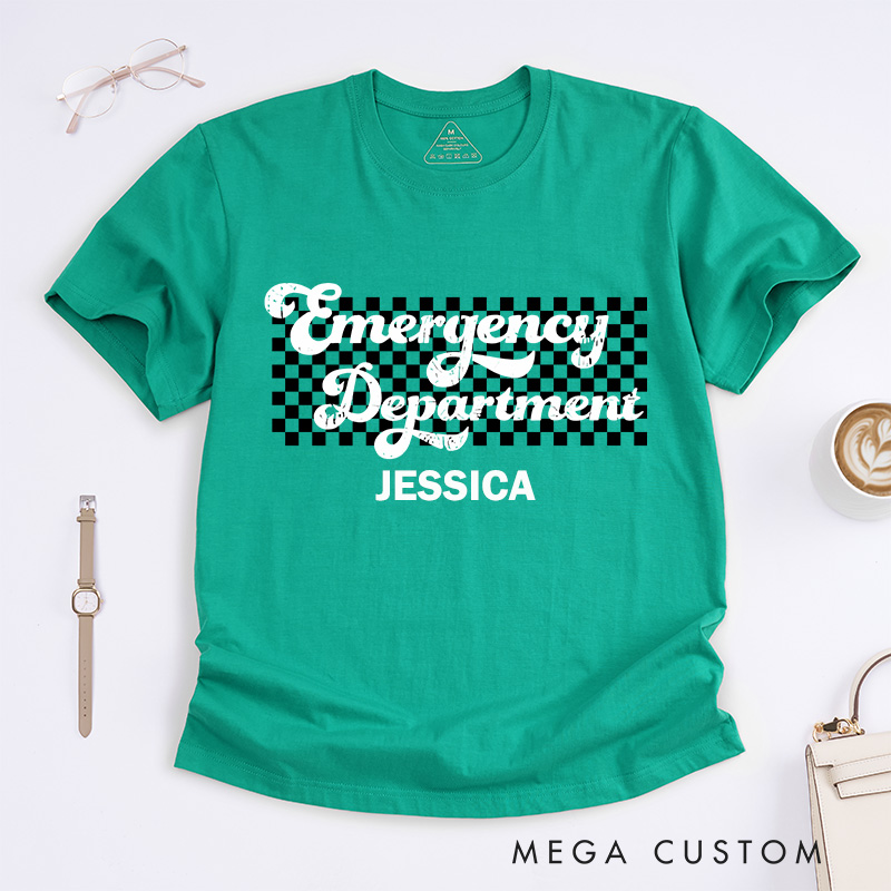 Personalized Nurse T-Shirts Emergency Department Fashion Design T-Shirts