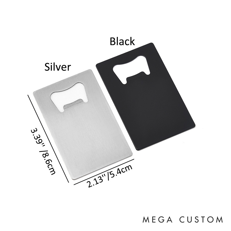 Personalized Groomsman Credit Card Bottle Opener Laser Engraved Stainless Steel Bottle Opener Custom Groom Groomsman Gift Opener Men’s Bachelor Favors Gift