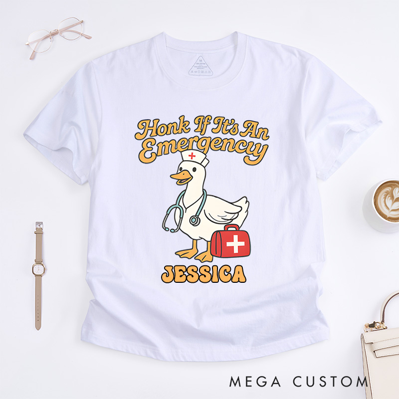 Personalized Nurse T-Shirts Hook If It's An Emergency Fashion Design T-Shirts