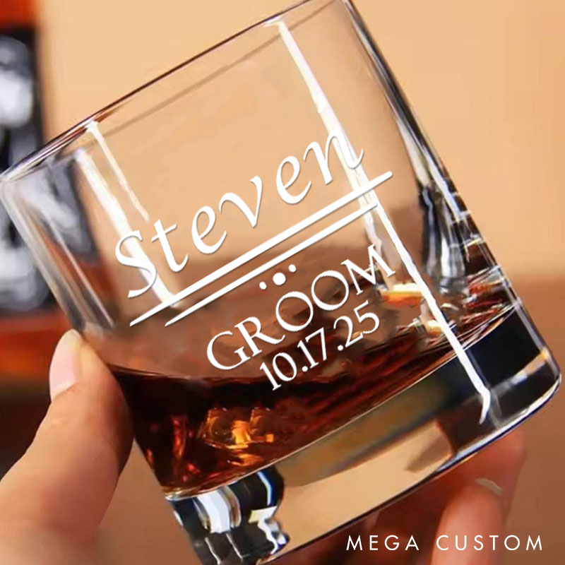 Personalized Bachelor Favors Whiskey Glasses Groom Groomsmen Whiskey Glasses Groomsman Proposal Gift Glasses Cup Best Man Whiskey Glasses