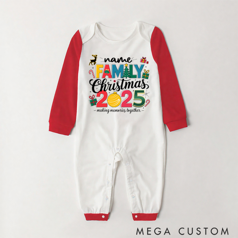 Personalized Family Making Memories Together Christmas Pajamas Gift for Family