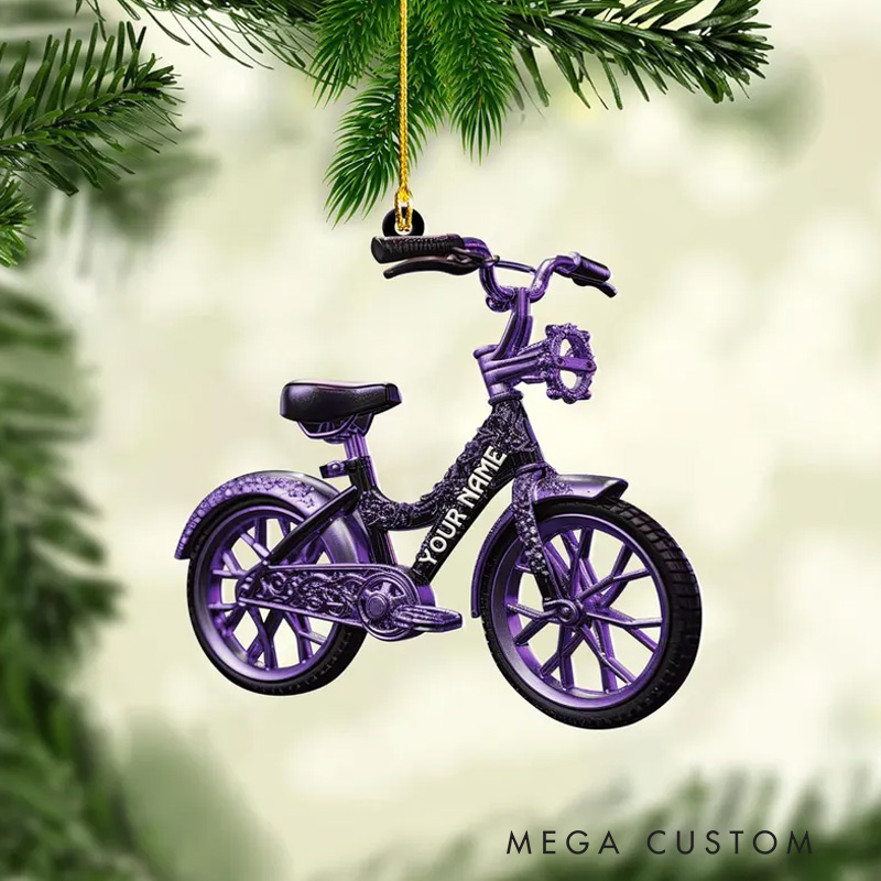 Personalized Bicycle Christmas Ornaments Christmas Gifts For Bicycle Rider Bike Xmas Ornament