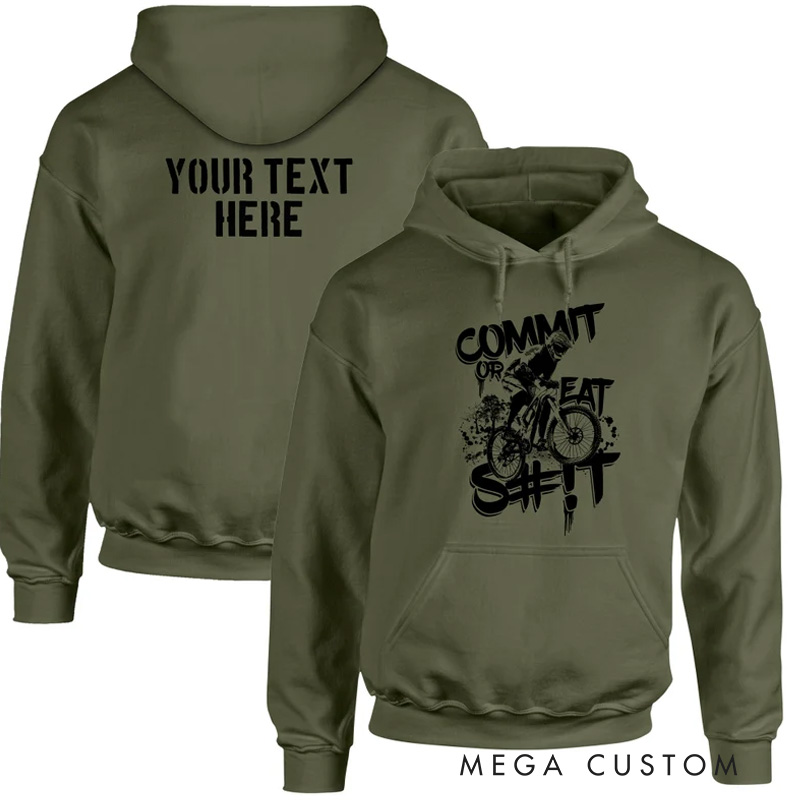 Personalized Mountain Biking Hoodie Customised Biker MTB Cycling Jersey Gifts Mountain Biker Hoodie