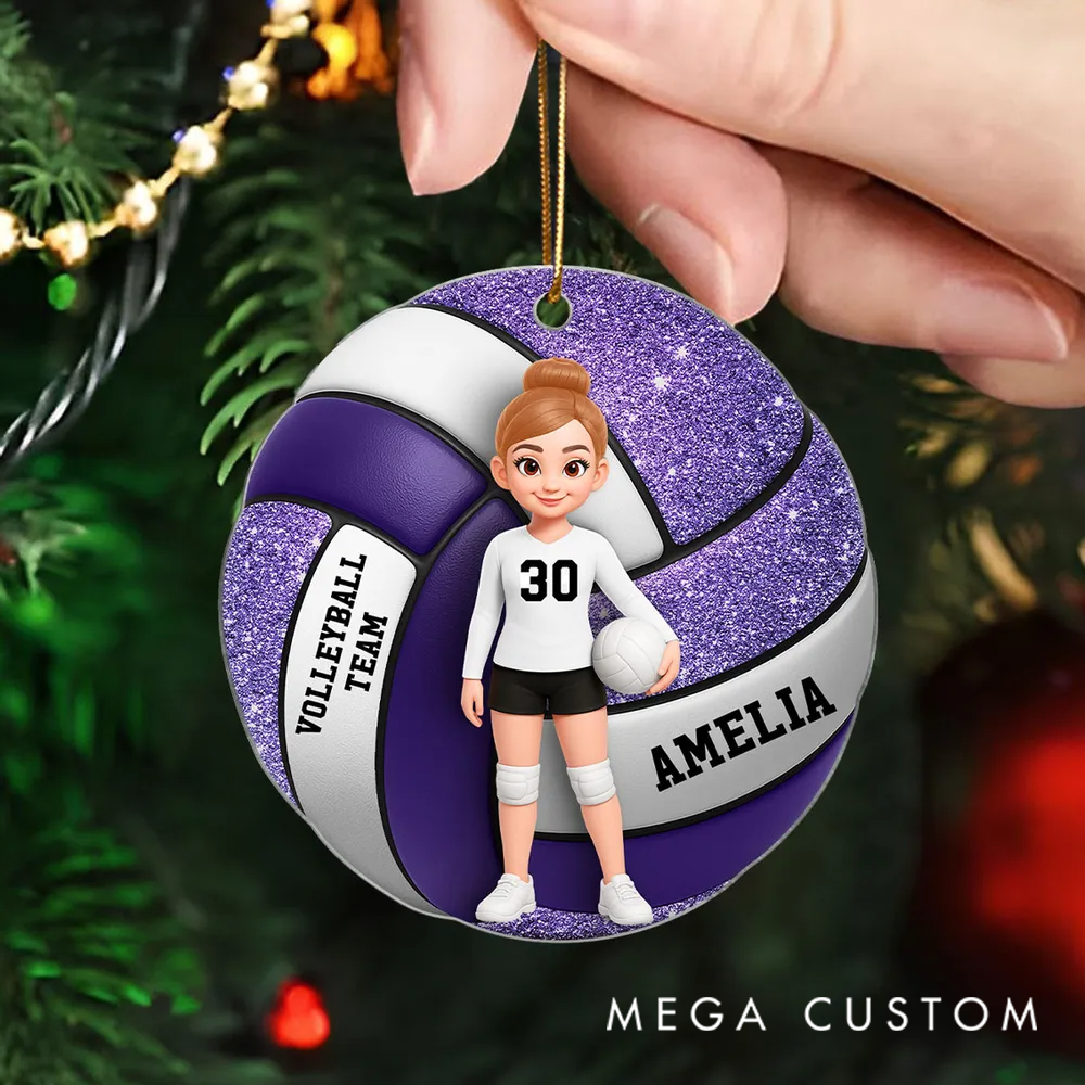 Personalized Acrylic Ornament-Volleyball Girl 3D Effect 