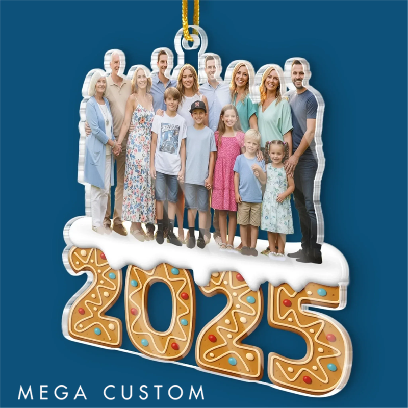 Personalized Christmas Ornament Custom Photo Acrylic Ornament Wrapped In Love
