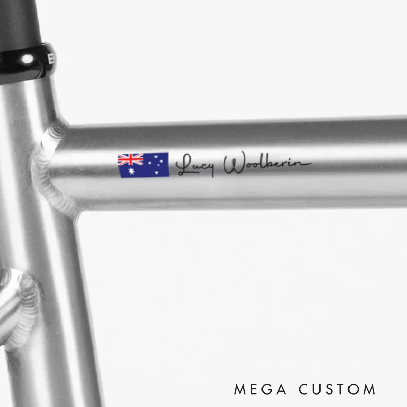 Personalized Custom Flag Name Bike Decals Cycling Stickers for Bicycle Riding Lovers