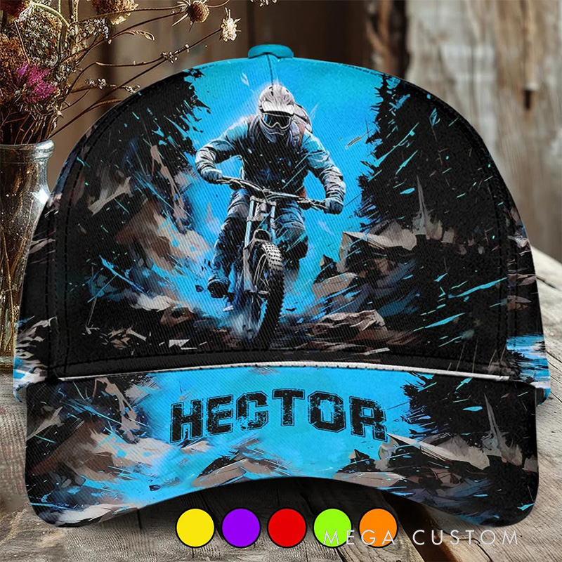 Personalized Cool Dirt Bike Riding Classic Cap for Cycling Lovers