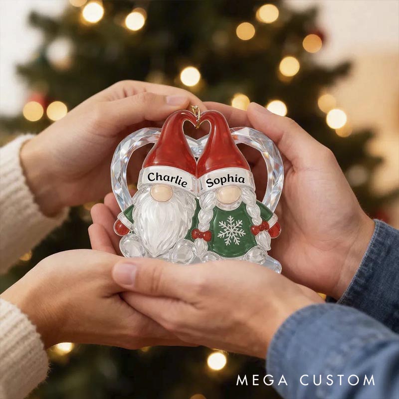 Personalized Growing Old Together Couple Christmas Ornament Custom Name Year Holiday Keepsake for Husband Wife