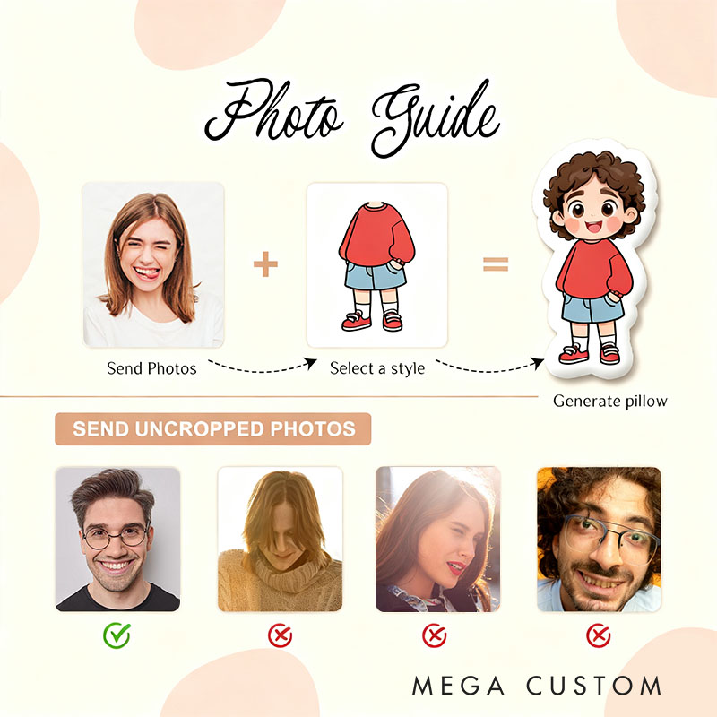 Personalized Wedding Bride Groom Face Photo Pillow Newlyweds Couple Doll Cushion Bridal Party Bachelorette Party Gift First Christmas Married Pillow