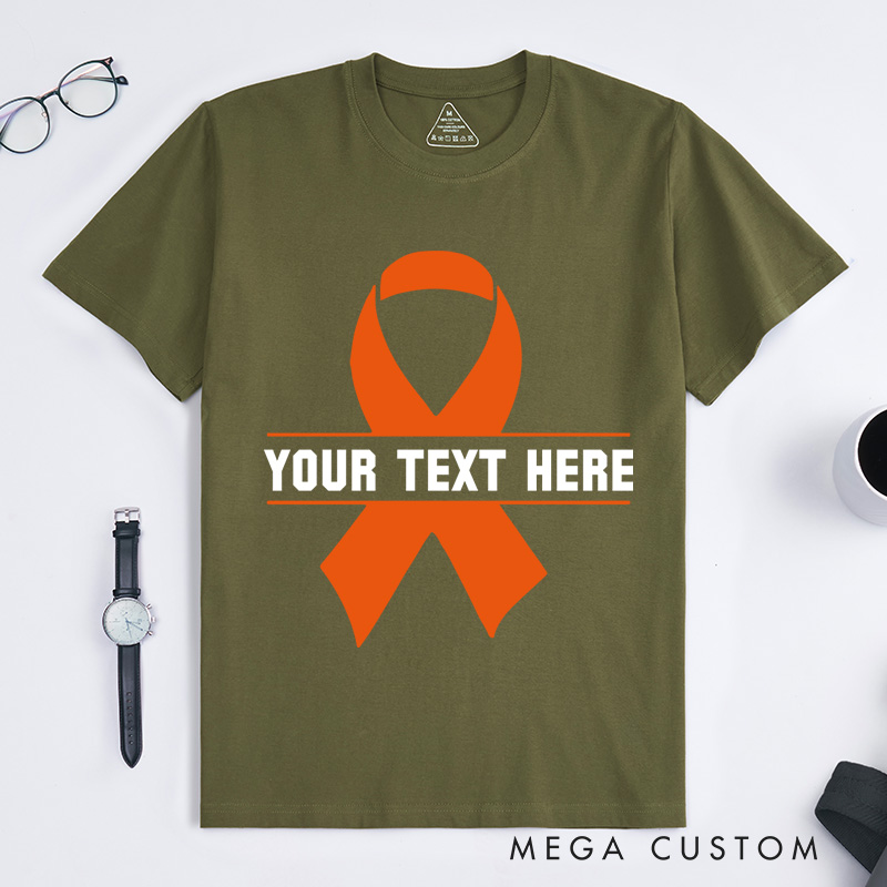 Personalized Multiple Sclerosis  T-Shirt with Your Name Cancer Squad Gift