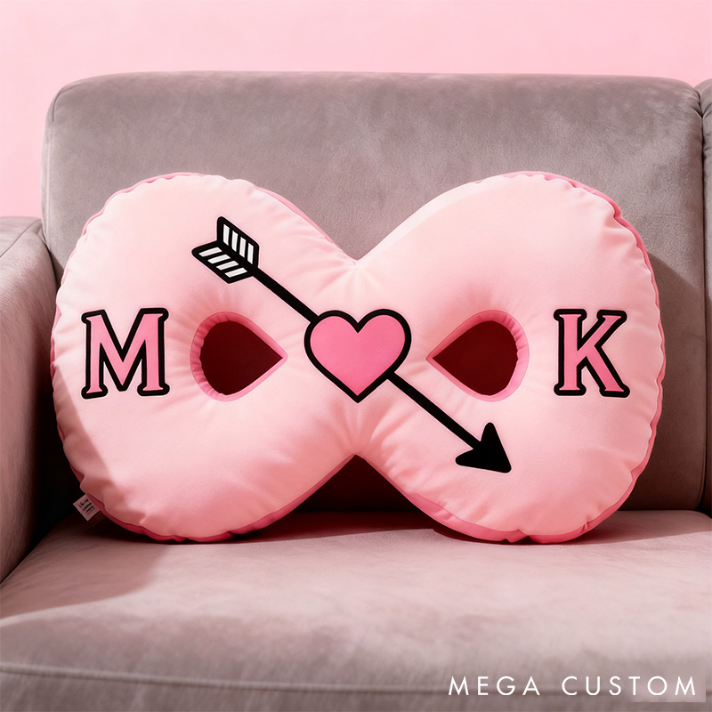 Personalized Infinity Love Pillow Couple Symbol of Endless Love Pillow Couple Christmas Gift Decor Anniversary Valentine's Gift Pillow
