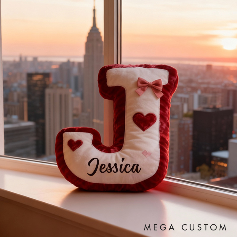 Personalized Couple Initial Pillows Valentines Gift for Couples Initial Pillow with Name for Couple Xmas Decor Couple Pillow