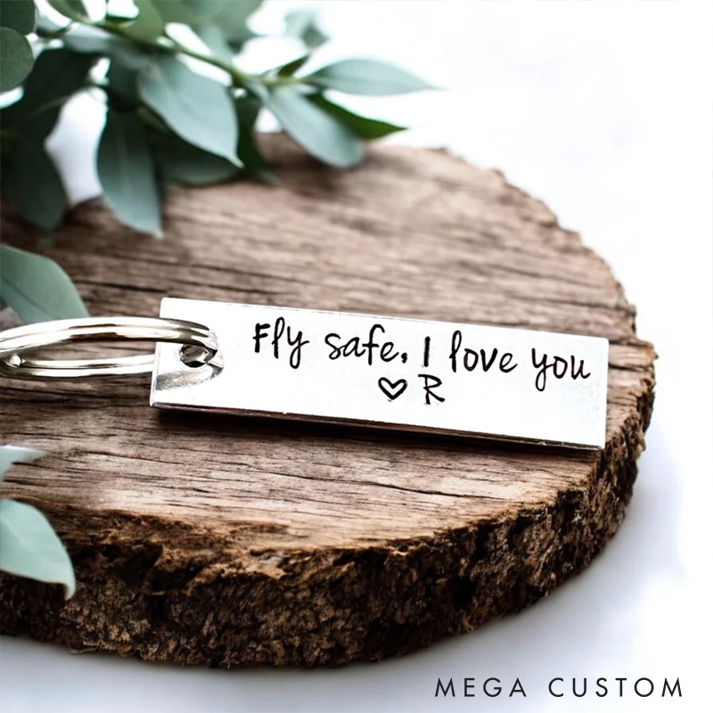 Personalized Couple Custom Text Keychain for Boyfriend Girlfriend Custom Content Anniversary Valentine's Gift for Couple