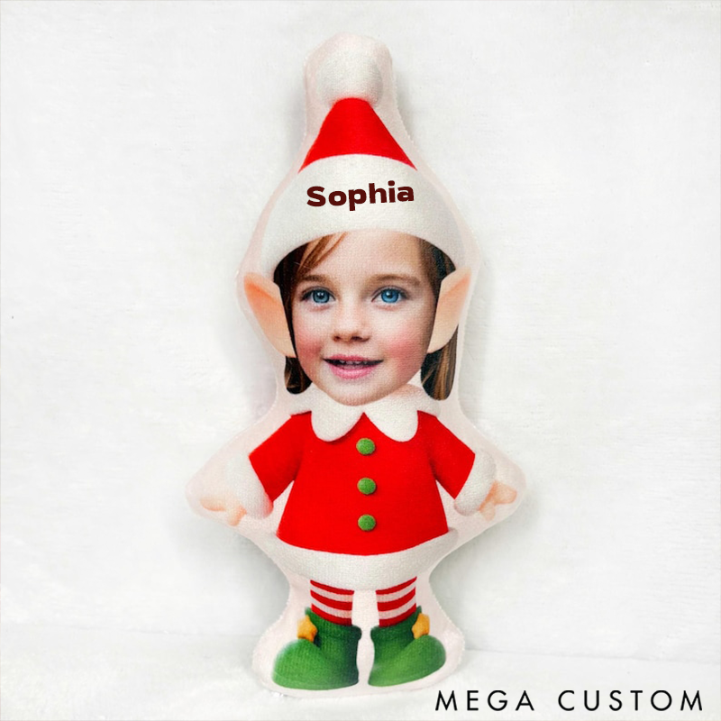 Personalized Cute Christmas Pillow Gift with Cartoon Styles for Family Members