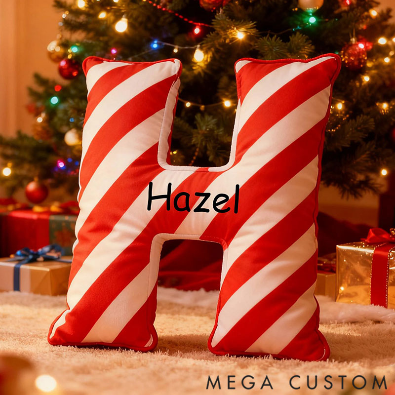 Personalized Graphic 3D Print Pillows Letter Shape Pillows Gifts Christmas Gifts for Family