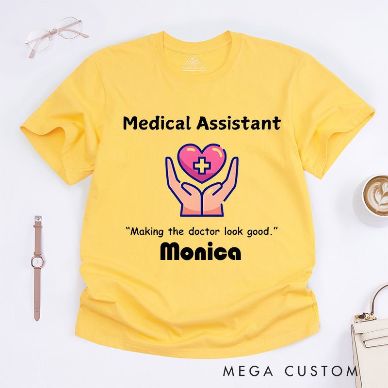 Personalized Nurse T-Shirts Bold Medical Assistant Design T-Shirts
