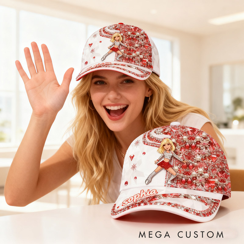 Personalized Graphic 3D Print Dancer Baseball Cap with Your Name Hair Color for Dance Lover Perfect Gift for Shopping Dancing and Parties