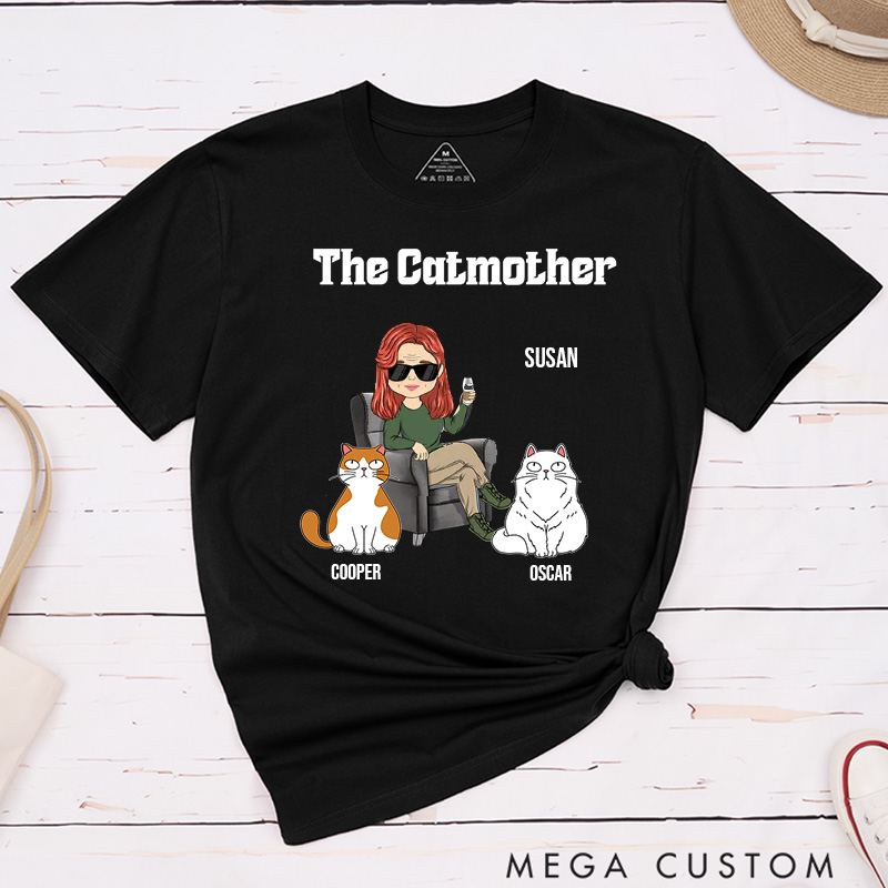 Personalized Cat Lover the Catmother T-Shirt
